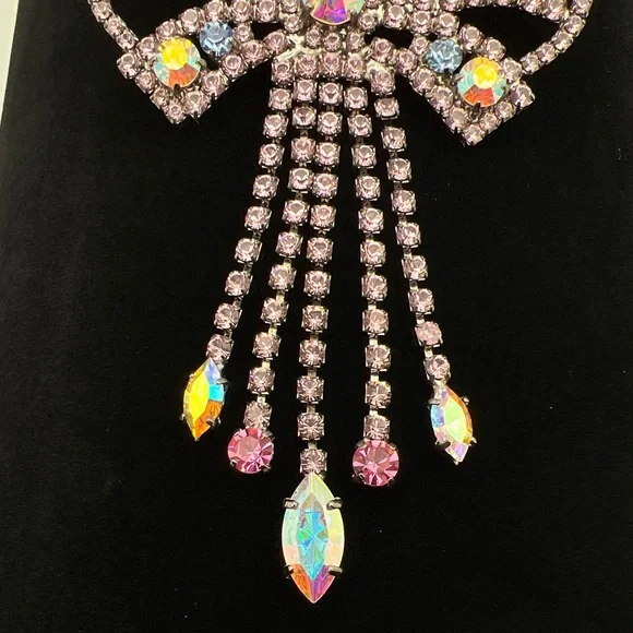 🔶NICKY BUTLER FASHION COLLECTIBLE Crystal Butterfly Bow Brooch ONE OF A KIND NB - Picture 8 of 13